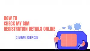 How to Check my SIM Registration Details Online