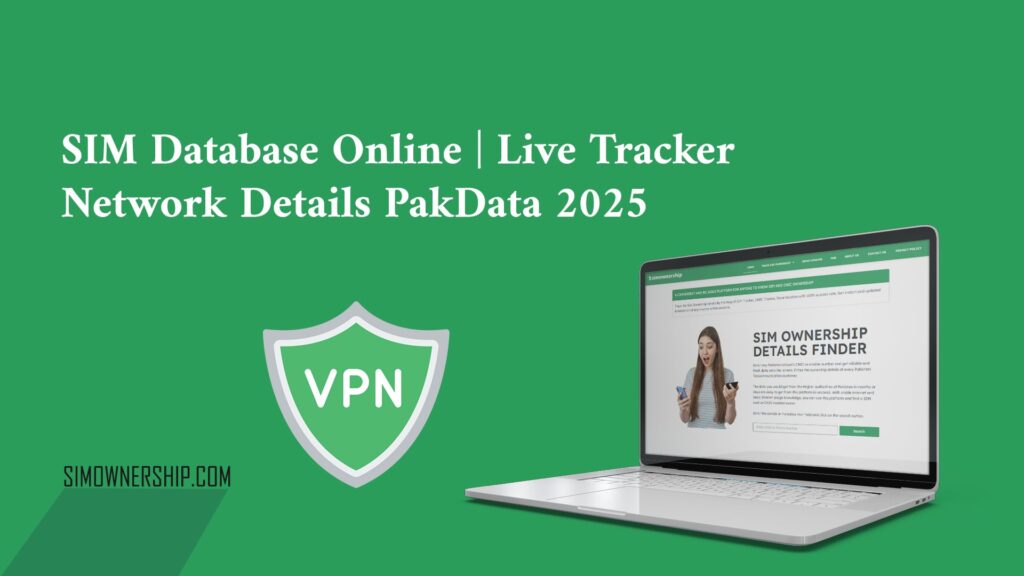 SIM Database Online | Live Tracker Network Details PakData 2025